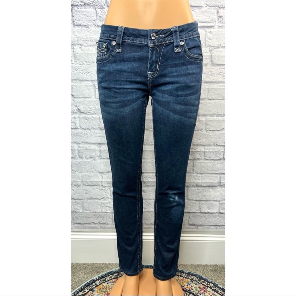 Rock Revival Women’s Jessica Mid-Rise Curvy Skinny Jeans Size 27 - Picture 4 of 9